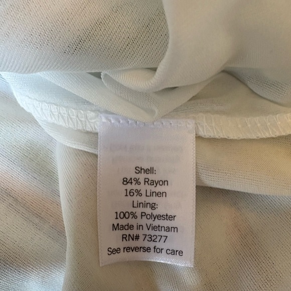 Lauren Conrad Stripe Skirt Plus Size 0X NWT Lined Linen Blend - Picture 7 of 8